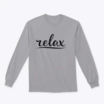 Relax Hand Lettering Design for Sweatshirt SPORT GREY / 2XL Womans Hoodies classy womens tips on fashion new women’s