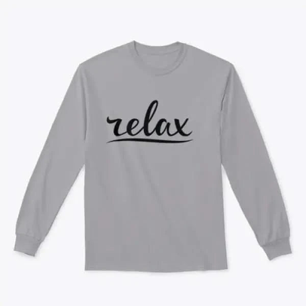 Relax Hand Lettering Design for Sweatshirt Womans Hoodies classy womens tips on fashion new women’s wear clothes