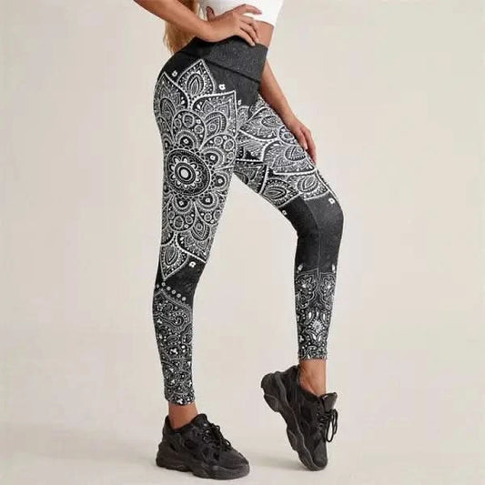 Running Workout Elastic Plus Size Yoga Leggings.