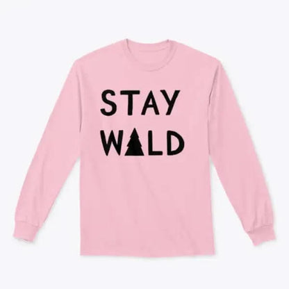 Stay Wild Calligraphic Brush Lettering Hoodie