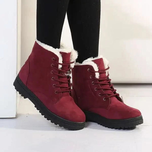 Winter Snow Boots With Warm Plush Ankle Boots.