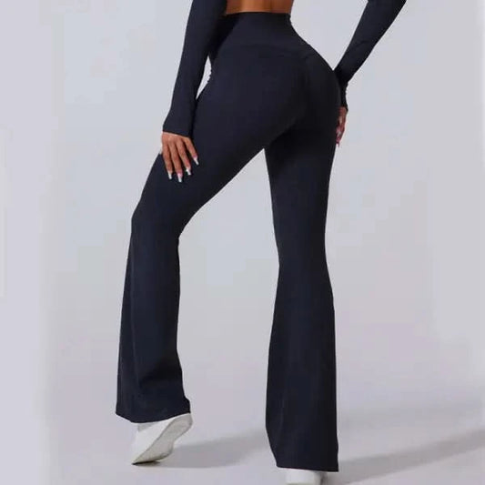 Women's Flared Pants Yoga High Waist Slim.