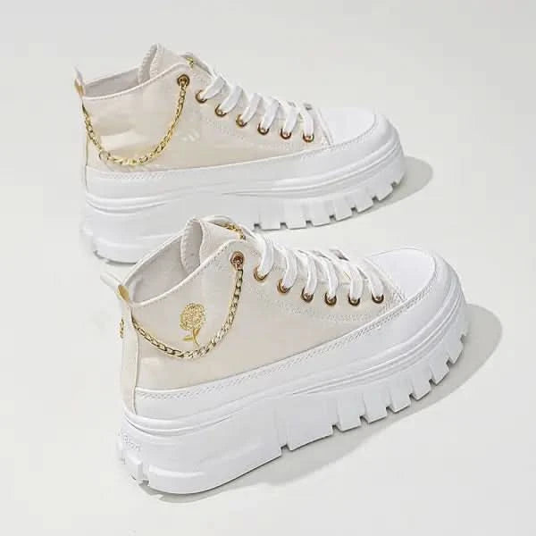 Women's Shoes Thick Sole Heightened Sneakers.