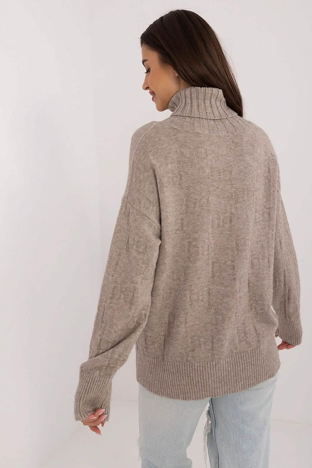 Wool sweaters Unique Women’s Turtleneck Sweater for Cooler Days Casual Knitwear Knit tops