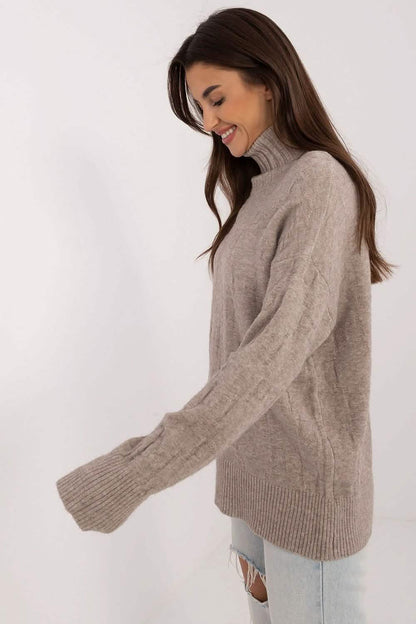 Wool sweaters Unique Women’s Turtleneck Sweater for Cooler Days Casual Knitwear Knit tops