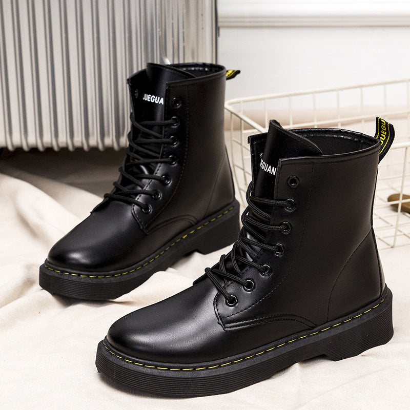 Comfortable Platform High-top PU Women's Dr Martens Boots