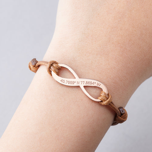 Coordinate Bracelet • GPS Coordinates • Latitude Longitude Jewelry