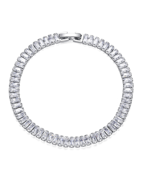 Icy Tennis Bracelet Sterling Silver