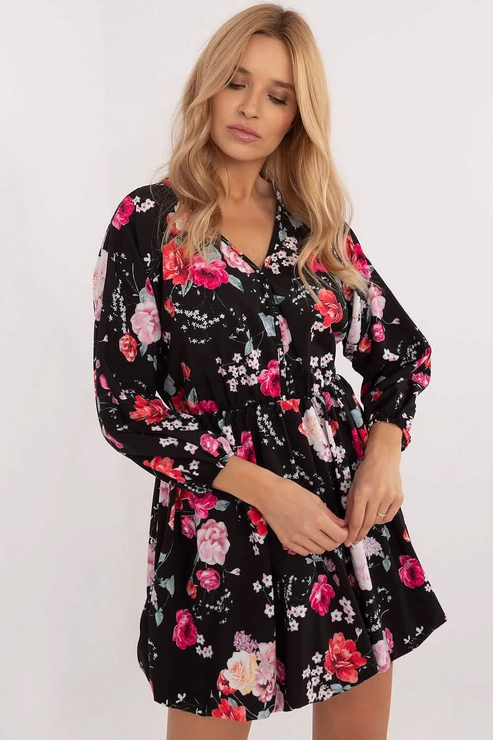 Daydress: Italy Moda Elegance Black Floral | Sensisoft