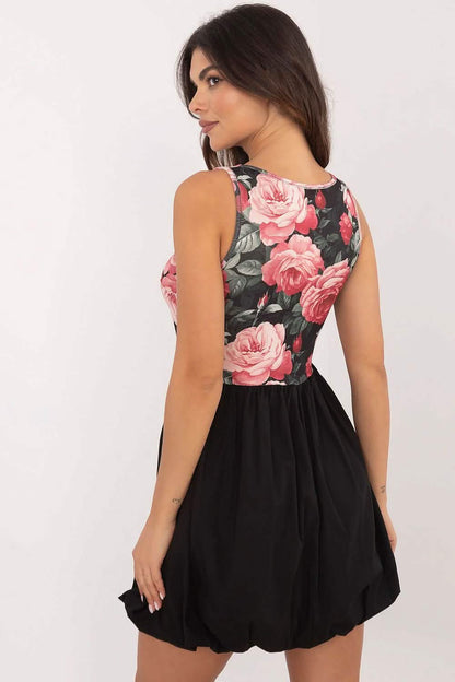 Day Dress Daydress: Italy Moda Floral Black