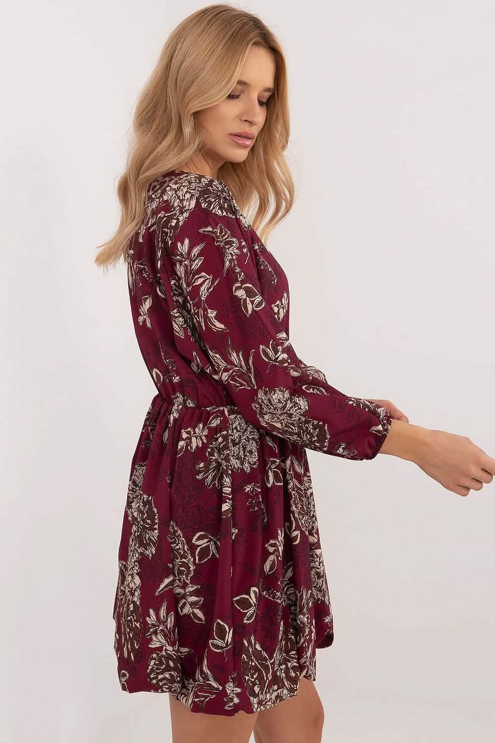 Daydress: Italy Moda Floral Dark Red | Sensisoft