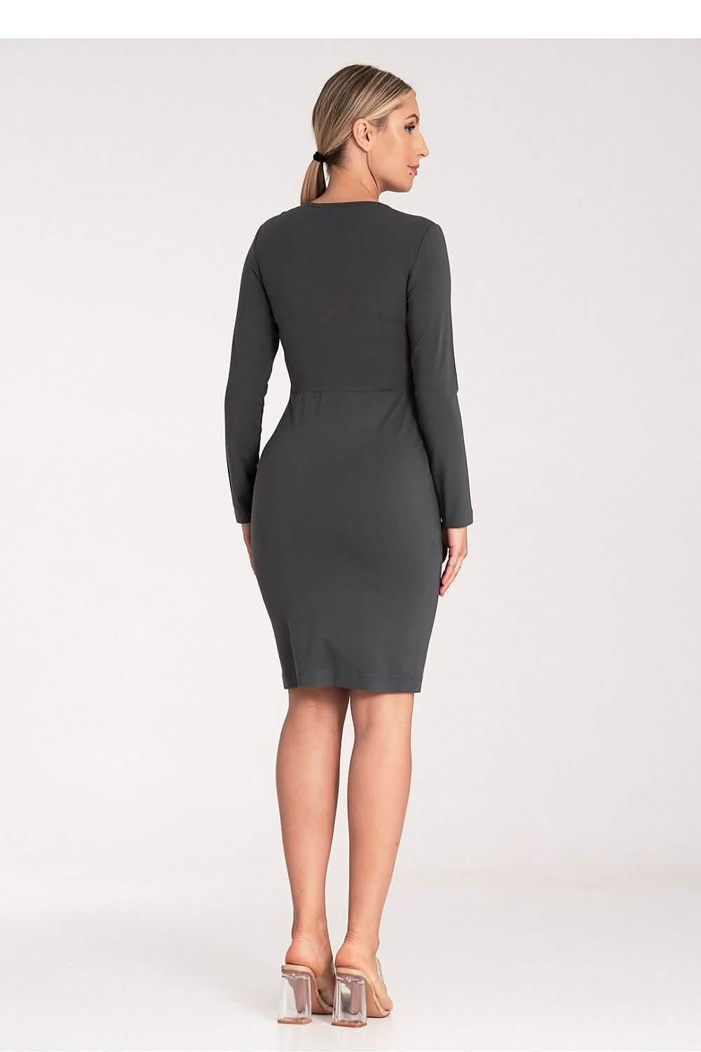 Day Dress Daydress: Midi Dress Elegance Soft Grey