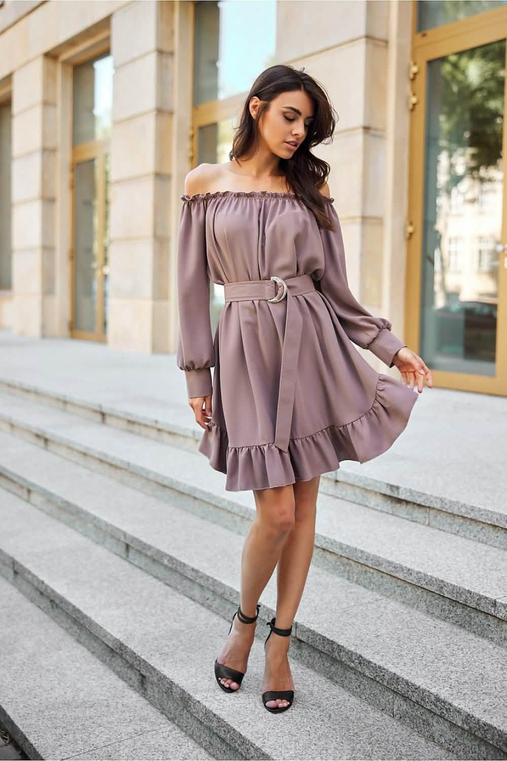 Day Dress Daydress: Roco Fashion Beige