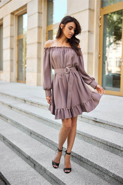 Day Dress Daydress: Roco Fashion Beige