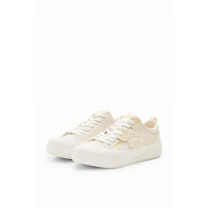 Desigual White Sneakers for Stylish Comfort and Modern Elegance