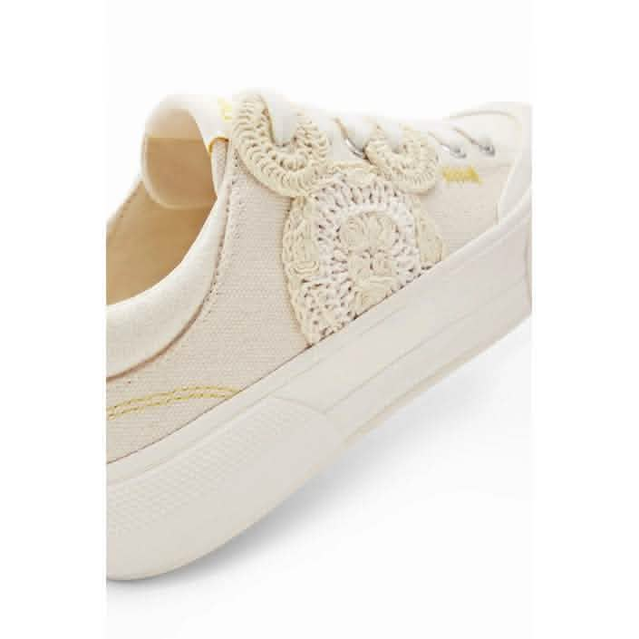 Desigual White Sneakers for Stylish Comfort and Modern Elegance