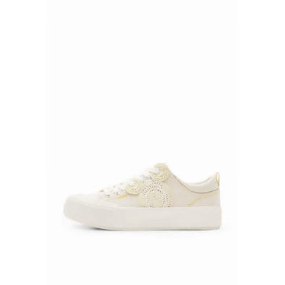 Desigual White Sneakers for Stylish Comfort and Modern Elegance