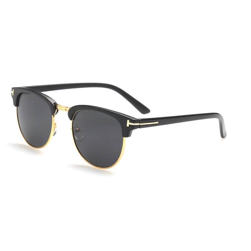 domestic best-selling star trend fashion half frame men and women sunglasses flat mirror factory direct sales 8015