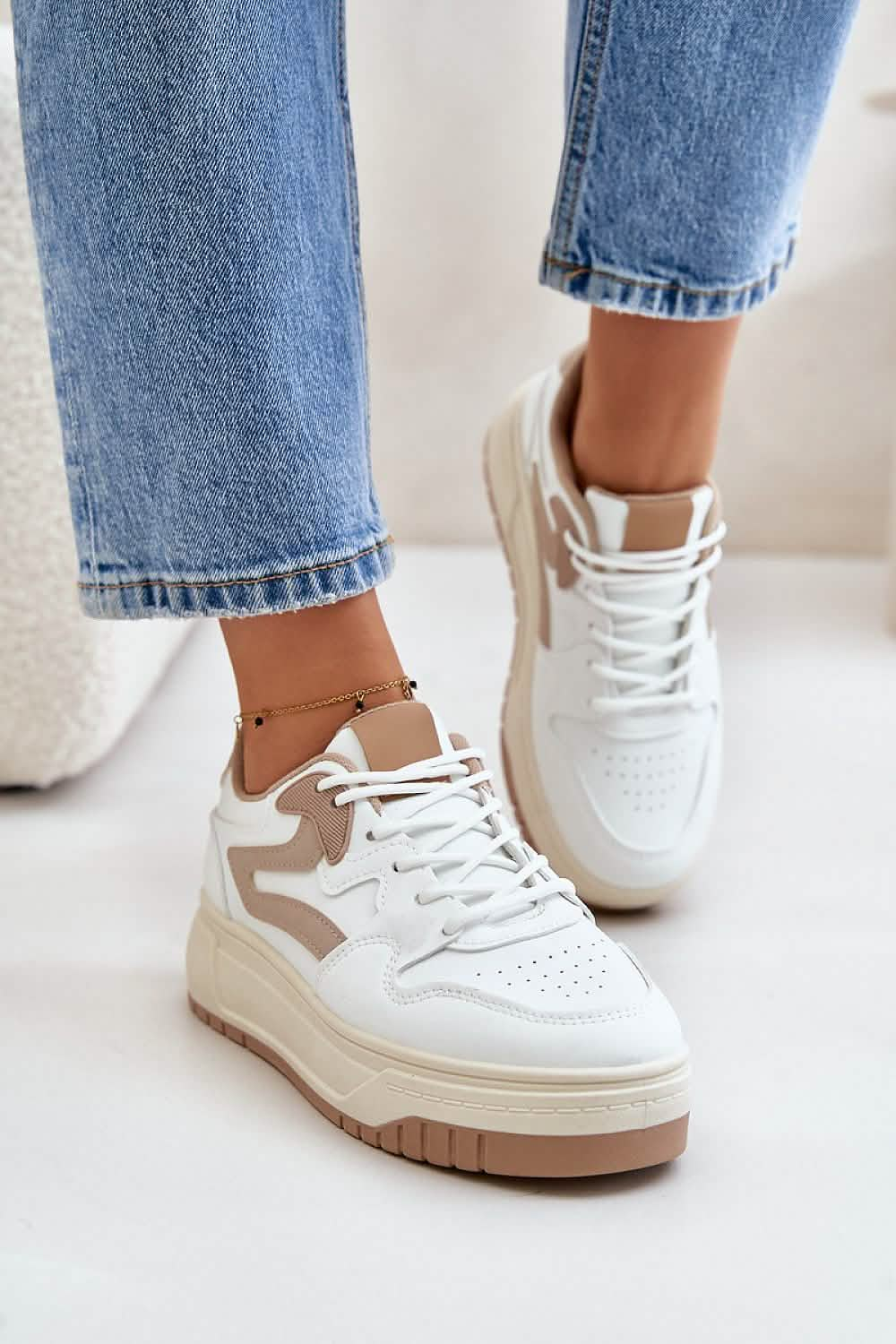 Designer Sneakers for Women: Eco Leather Platform Style