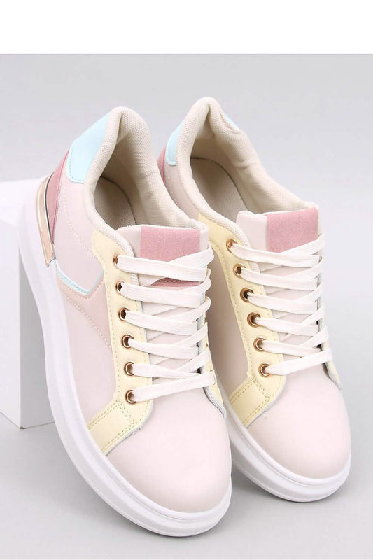 Ecological Leather Sneakers for Women in Pastel Colors