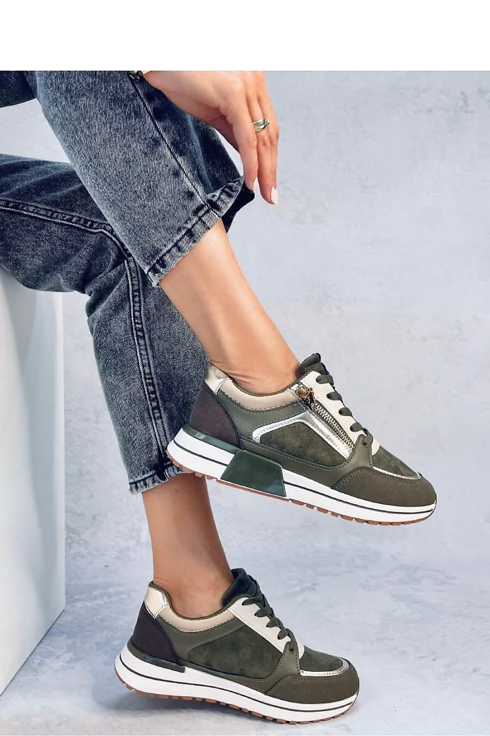 Ecological Leather Designer Sneakers for Women with Glamour Touch