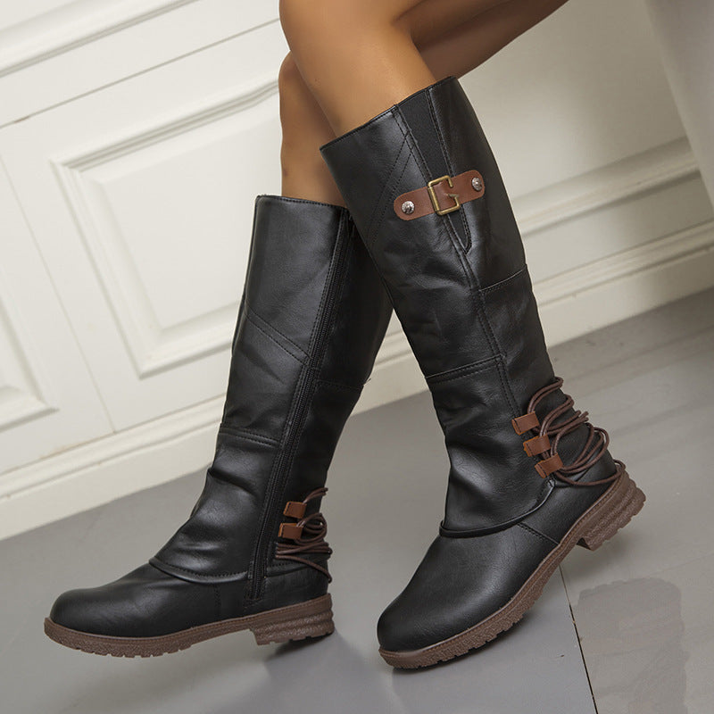 Women's High-top Fashion Leather Boots