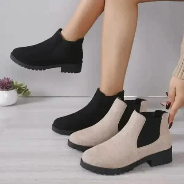 Stylish Boots Chunky Heel Ankle Boots for Stylish Fashion Personality