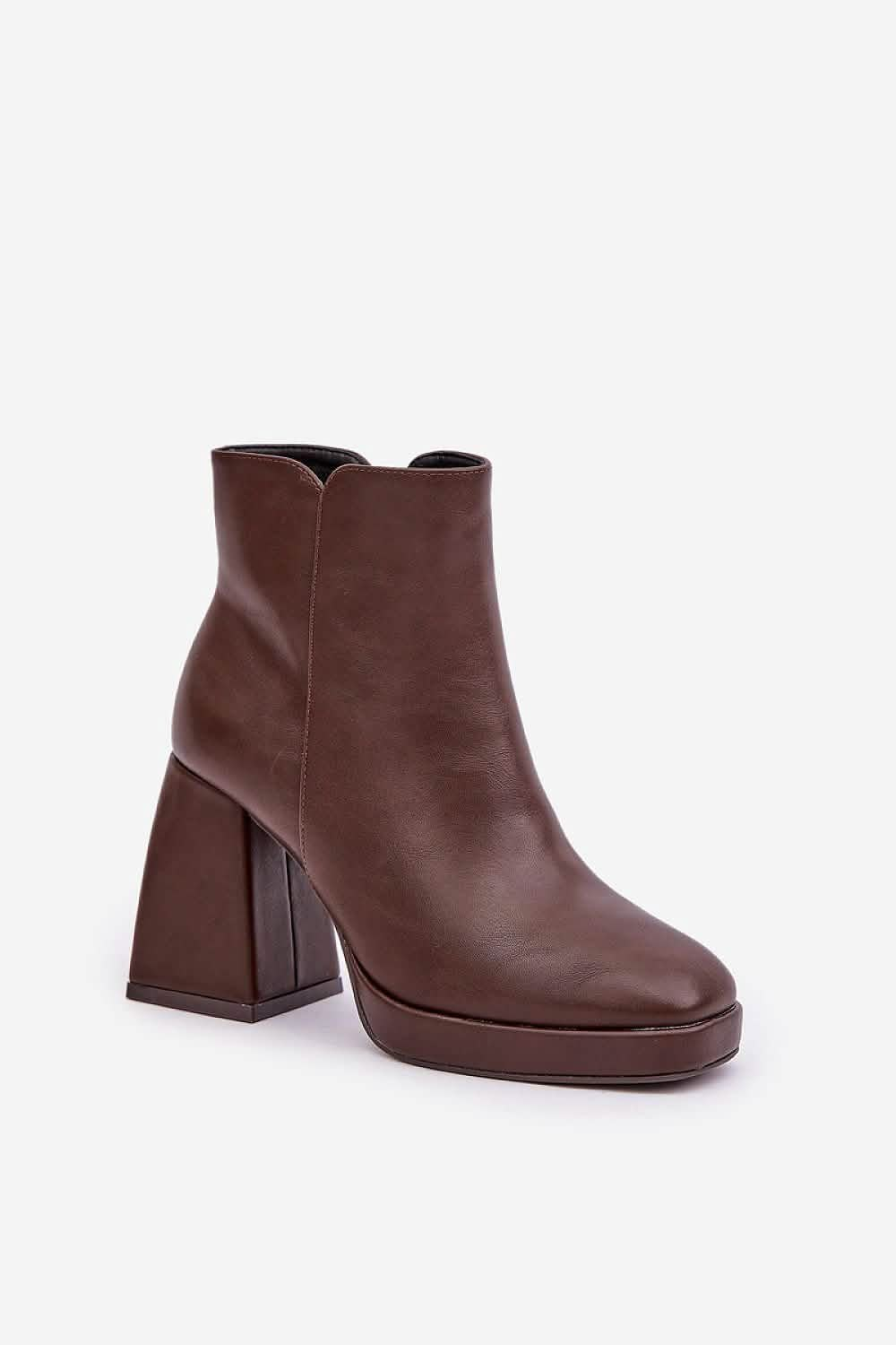 Stylish Boots Heel Boots Step: Eco Leather Ankle Boots with Insulated Comfort