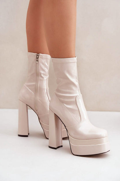 Stylish Boots High Column Heel Boots for Stylish Women with Comfort and Stability