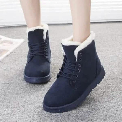 Snow Boot for Woman Ankle Warm Plush Insole.