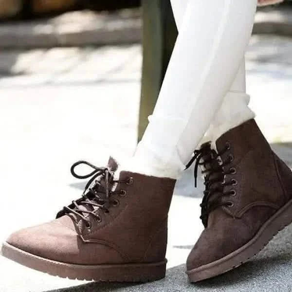 Snow Boot for Woman Ankle Warm Plush Insole.