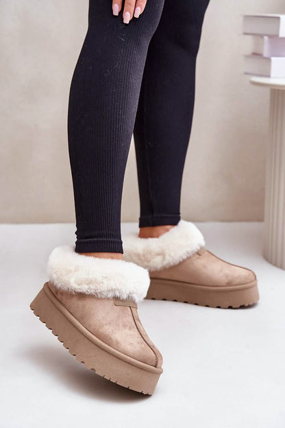 Stylish Boots Snow Boots in Eco Suede with Soft Fur for Ultimate Warmth