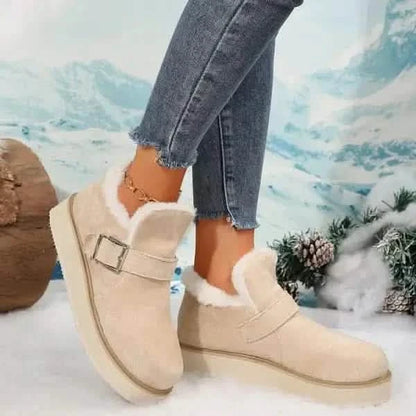 Stylish Boots Winter Buckle Snow Boots: Stylish Comfort for Chilly Days