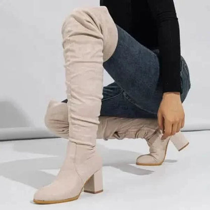 Stylish Boots Women’s Boots High-heeled: Chic Elastic Long Style for Every Occasion