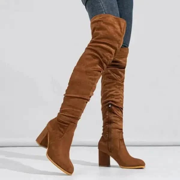 Stylish Boots Women’s Boots High-heeled: Chic Elastic Long Style for Every Occasion