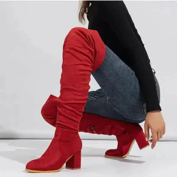 Stylish Boots Women’s Boots High-heeled: Chic Elastic Long Style for Every Occasion