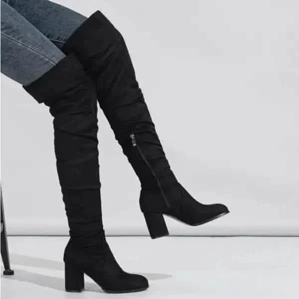 Stylish Boots Women’s Boots High-heeled: Chic Elastic Long Style for Every Occasion