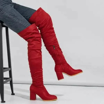 Stylish Boots Women’s Boots High-heeled: Chic Elastic Long Style for Every Occasion