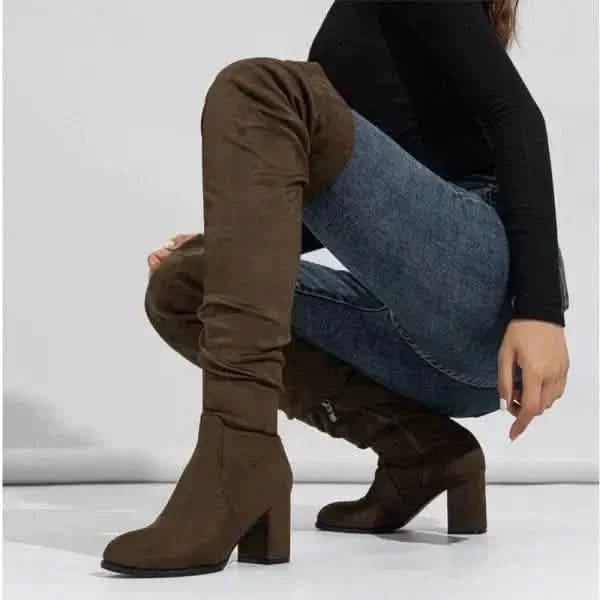 Stylish Boots Women’s Boots High-heeled: Chic Elastic Long Style for Every Occasion