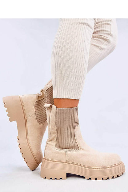 Stylish Boots Women’s Suede Boots with Unique Sock Upper and Platform Design