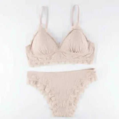 Lace underwear suit women.