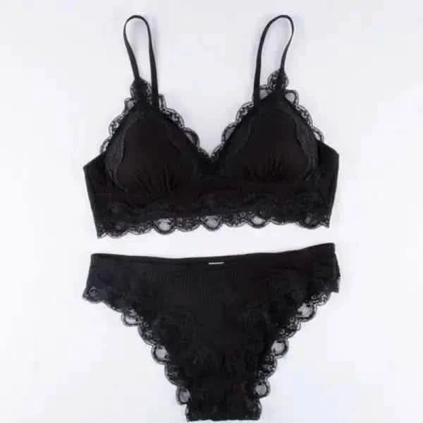 Lace underwear suit women.