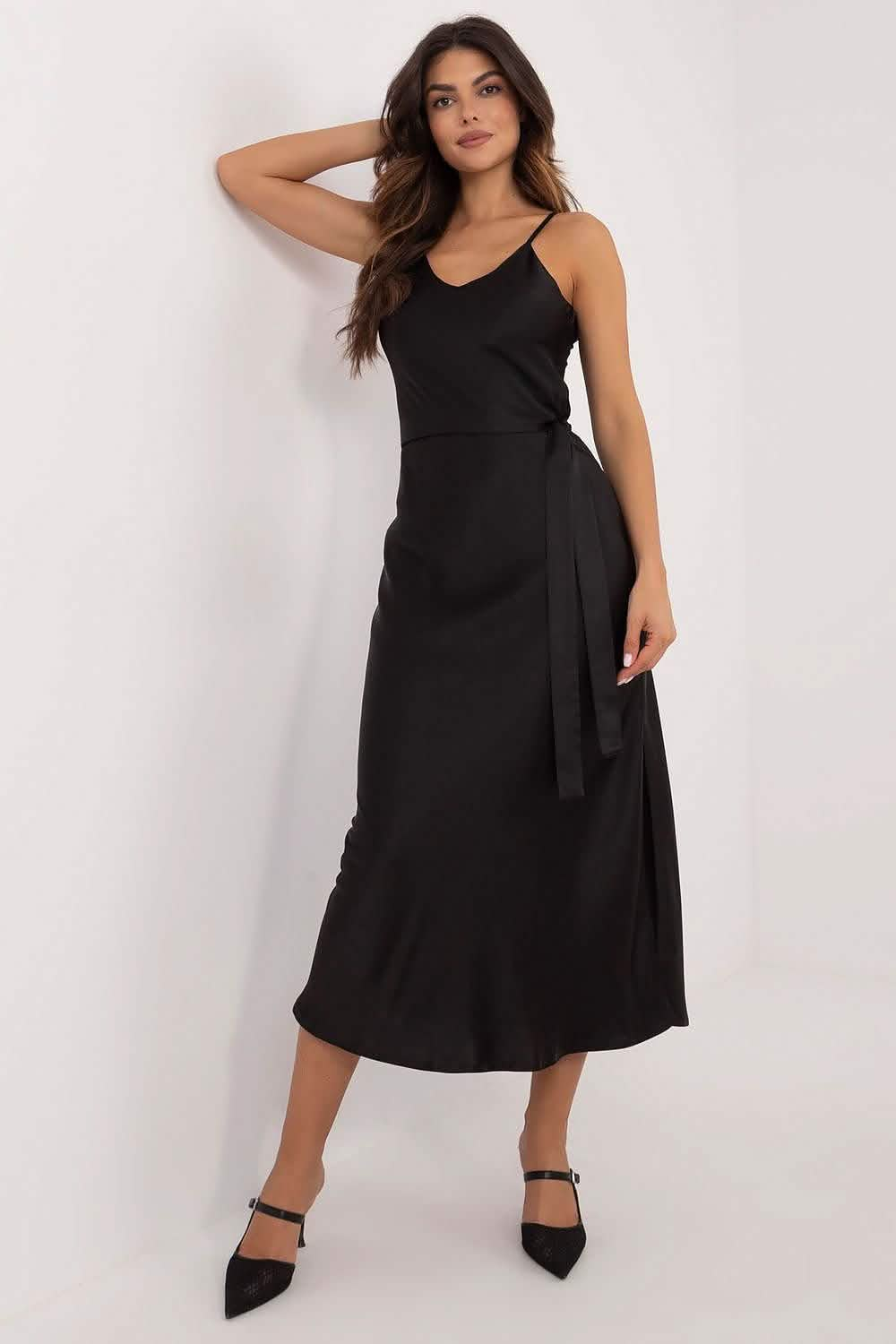 Evening dress: Lakerta Luxury Black Maxi | Sensisoft