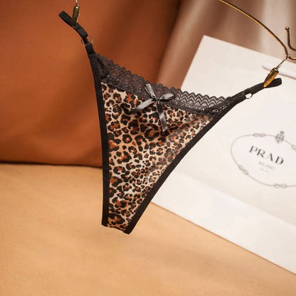 Classy Women's Personalized Leopard Print Underwear.