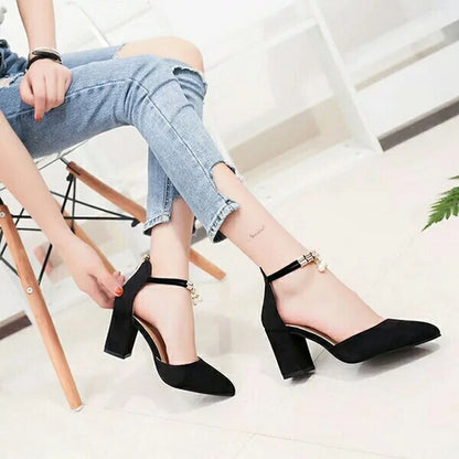 Women's Thick Rough High Heel