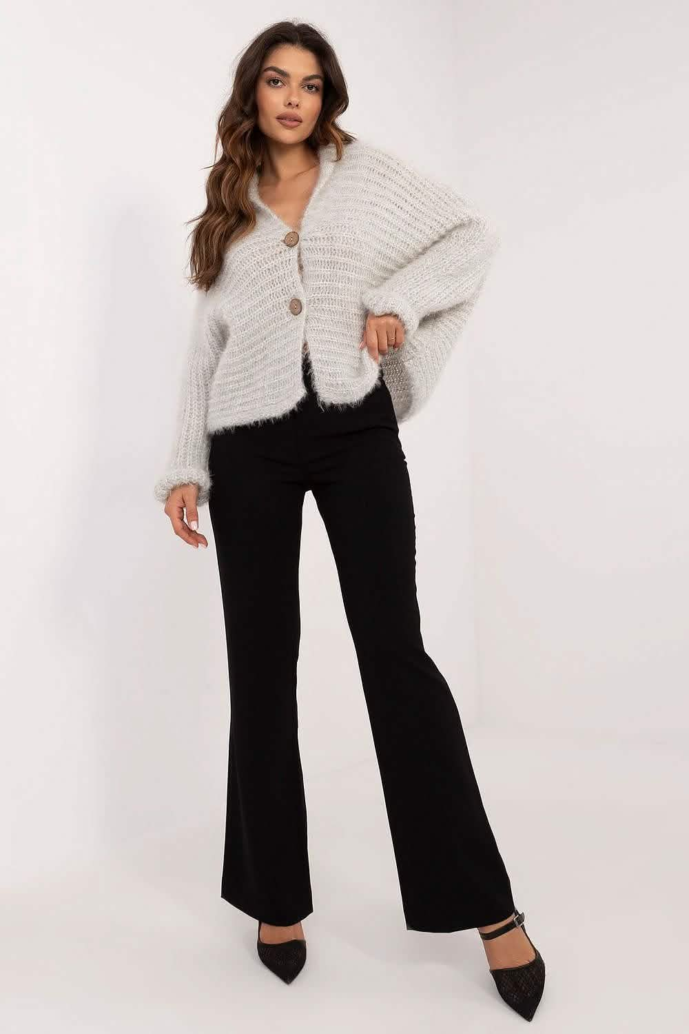 Wool sweaters Cardigan Och Bella Heart Neckline Women’s Sweater for All Occasions Knit tops