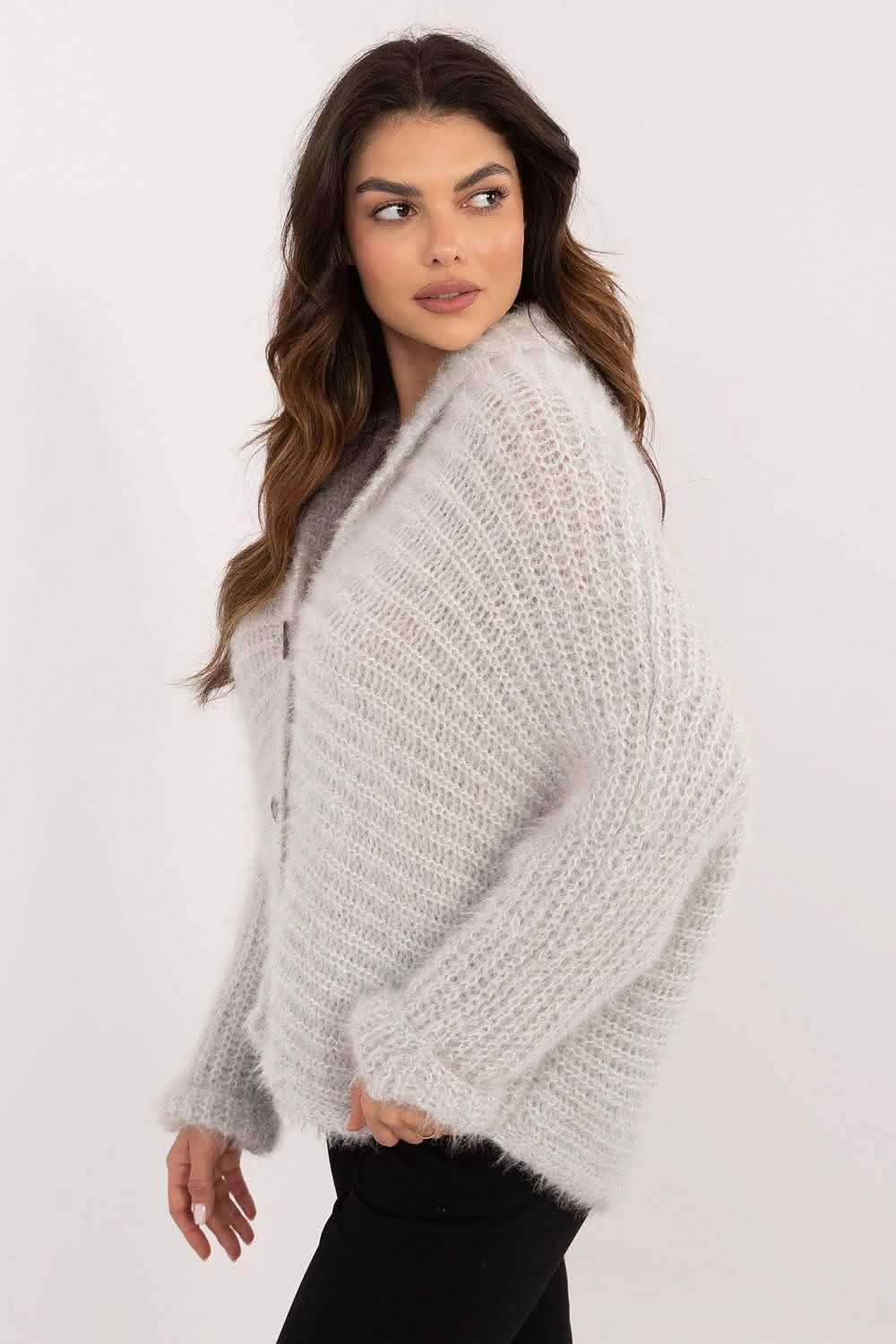 Wool sweaters Cardigan Och Bella Heart Neckline Women’s Sweater for All Occasions Knit tops