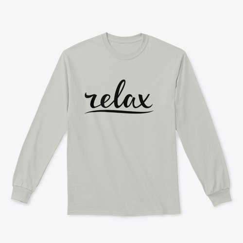 Relax Hand Lettering Design for Sweatshirt