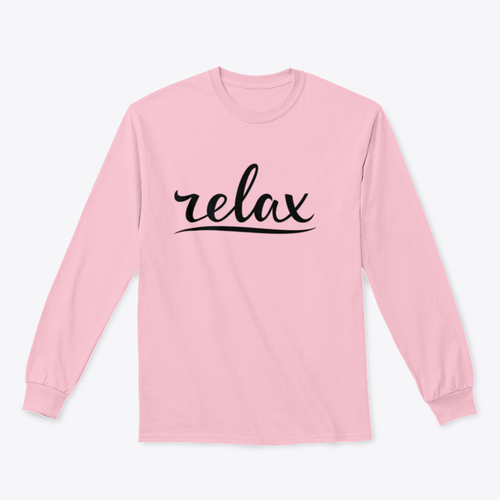 Relax Hand Lettering Design for Sweatshirt