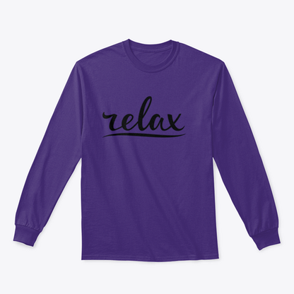 Relax Hand Lettering Design for Sweatshirt